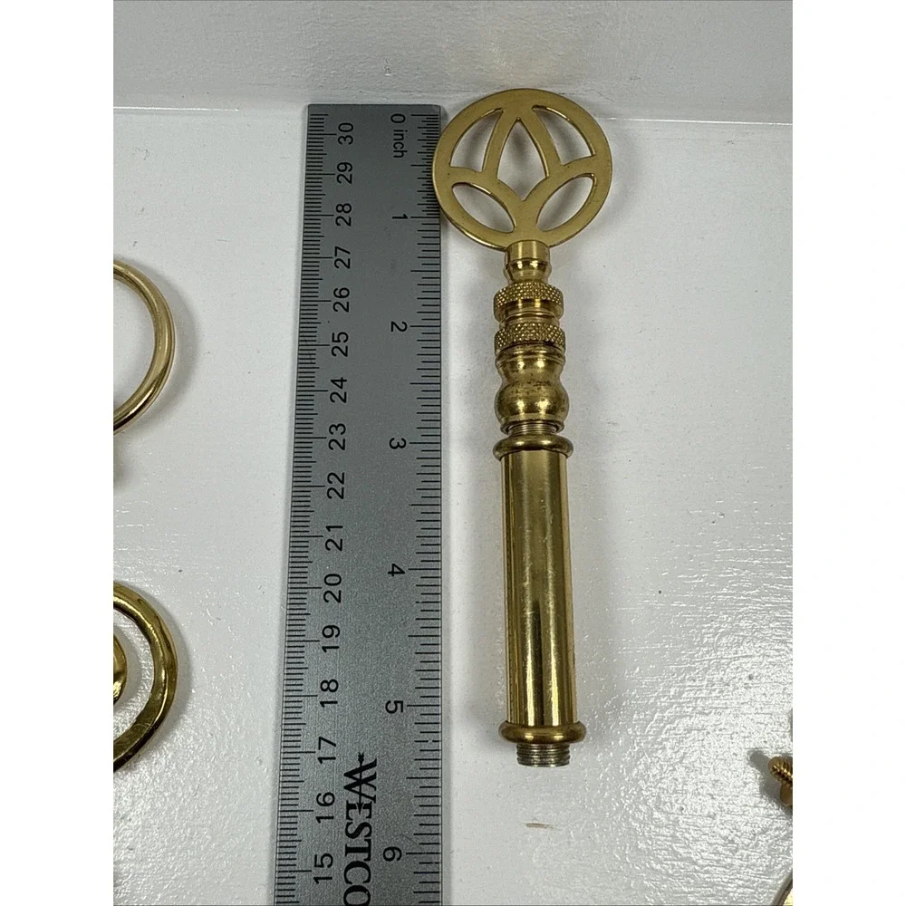 Vintage Solid brass lamp shade finals parts various brass lamp finials